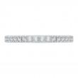 Round Diamond Half-Eternity Wedding Band in 14K Two Tone Gold