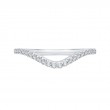 Round Diamond Wedding Band in 14K White Gold