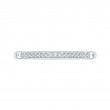 Round Diamond Wedding Band in 14K White Gold