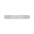 Round Diamond Wedding Band in 14K White Gold