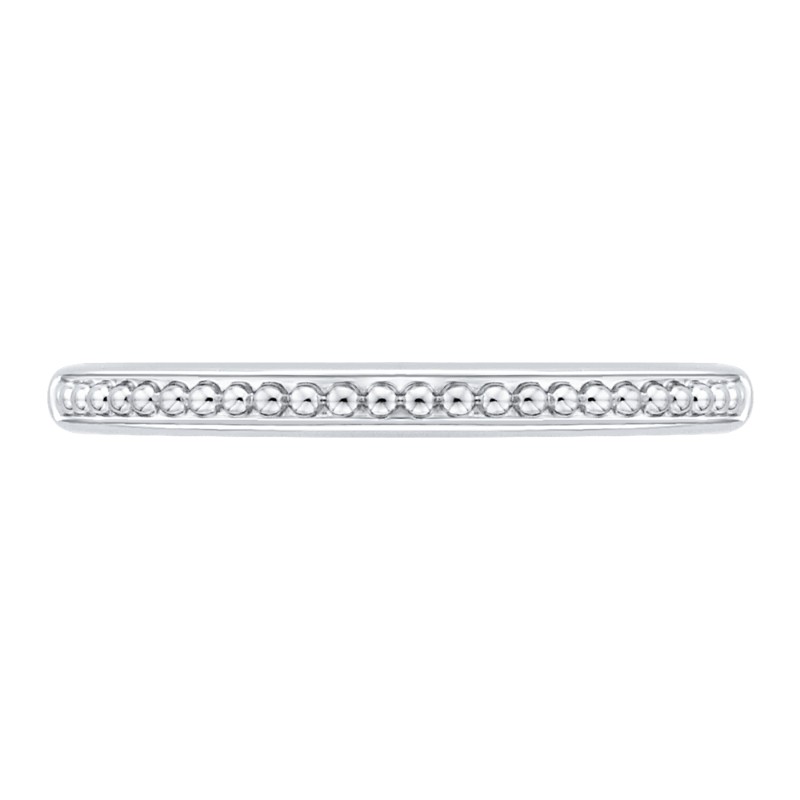 Plain Wedding Band in 14K White Gold