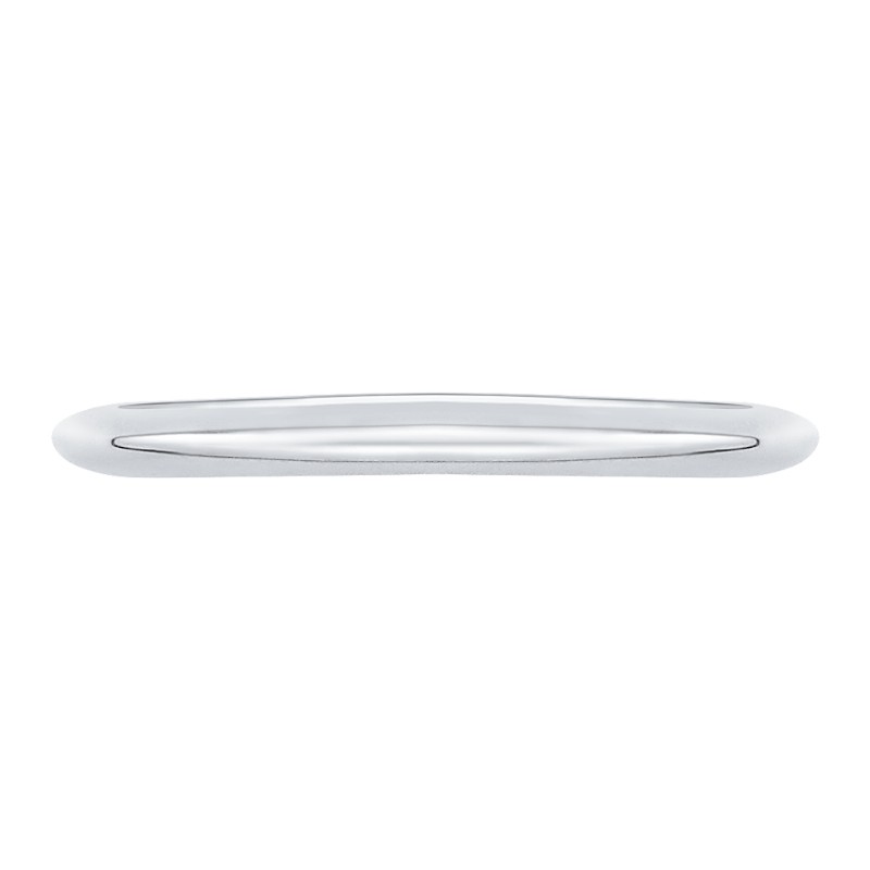 Plain Wedding Band in 14K White Gold