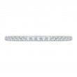 Round Diamond Half-Eternity Wedding Band in 14K White Gold