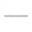 Round Diamond Half-Eternity Wedding Band in 14K White Gold
