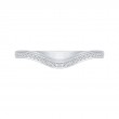Round Diamond Wedding Band in 14K White Gold
