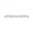 Round Diamond Wedding Band in 14K White Gold