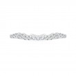 Round Diamond Wedding Band in 14K White Gold