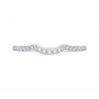 Half-Eternity Round Diamond Wedding band in 14K White Gold