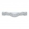 Round Diamond Wedding Band in 14K White Gold