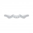 Round Diamond Wedding Band in 14K White Gold