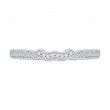 Round Diamond Wedding Band in 14K White Gold