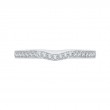 Half-Eternity Diamond Wedding Band in 14K White Gold