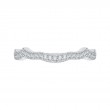 Round Diamond Wedding Band in 14K White Gold