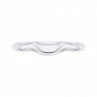 Plain Wedding Band in 14K White Gold