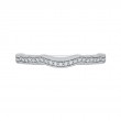 Round Diamond Half-Eternity Wedding Band in 14K White Gold