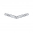 Round Diamond Wedding Band in 14K White Gold