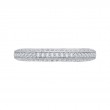 Round Diamond Half-Eternity Wedding Band in 14K White Gold