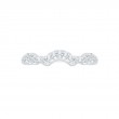 Round Diamond Wedding Band in 14K White Gold