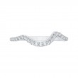 Round Diamond Wedding Band in 14K White Gold