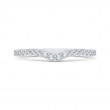 Round Diamond Wedding Band in 14K White Gold