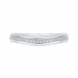 Round Diamond Wedding Band in 14K White Gold