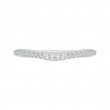Round Diamond Wedding Band in 14K White Gold