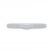 Round Diamond Wedding Band in 14K White Gold