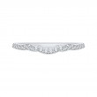 Round Diamond Half-Eternity Wedding Band in 14K White Gold