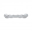 Round Diamond Half-Eternity Wedding Band in 14K White Gold