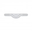 Round Diamond Wedding Band in 14K White Gold