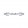 Round Diamond Wedding Band in 14K White Gold