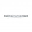 Round Diamond Half-Eternity Wedding Band in 14K Two Tone Gold