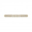 Round Diamond Half-Eternity Wedding Band in 14K Yellow Gold