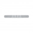 Round Diamond Half-Eternity Wedding Band in 14K White Gold
