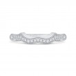 Round Diamond Wedding Band in 14K White Gold