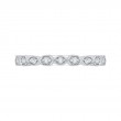 Round Diamond Wedding Band in 14K White Gold