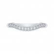 Round Diamond Wedding Band in 14K White Gold