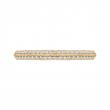 Round Diamond Half-Eternity Wedding Band in 14K Yellow Gold