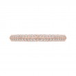 Round Diamond Half-Eternity Wedding Band in 14K Rose Gold