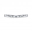 Round Diamond Wedding Band in 14K White Gold