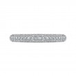 Round Diamond Wedding Band in 14K White Gold