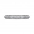 Round Diamond Half-Eternity Wedding Band in 14K White Gold