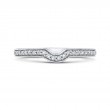 Round Diamond Wedding Band in 14K White Gold