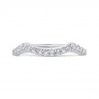 Round Diamond Wedding Band in 14K White Gold
