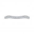 Round Diamond Wedding Band in 14K White Gold