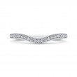 Round Diamond Wedding Band in 14K White Gold
