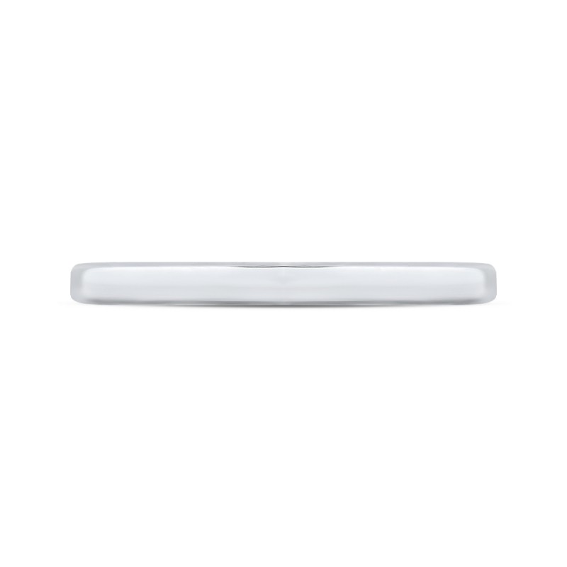 Plain Wedding Band in 14K White Gold