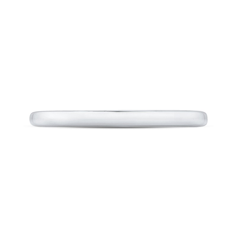 Plain Wedding Band in 14K White Gold