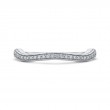 Round Diamond Half-Eternity Wedding Band in 14K White Gold