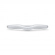 Plain Wedding Band in 14K White Gold